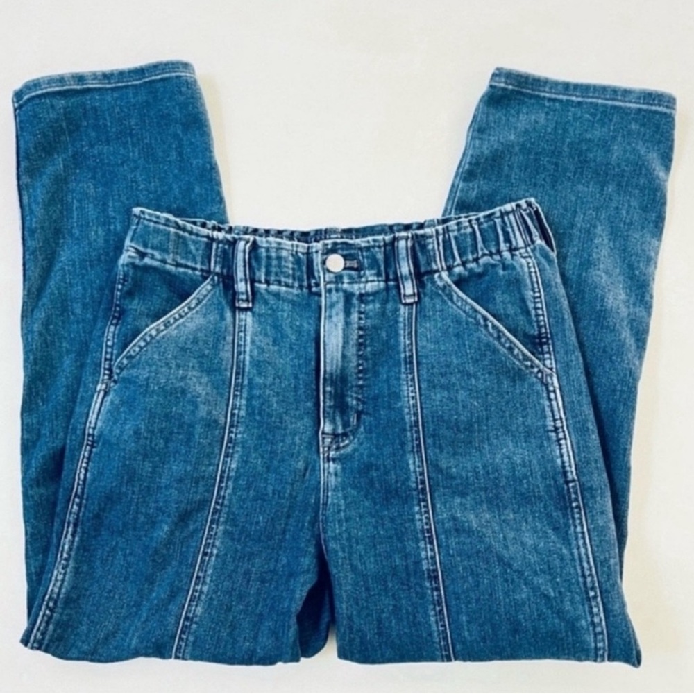 J. Crew High Rise Paper Bag Baggy Mom Jeans 29